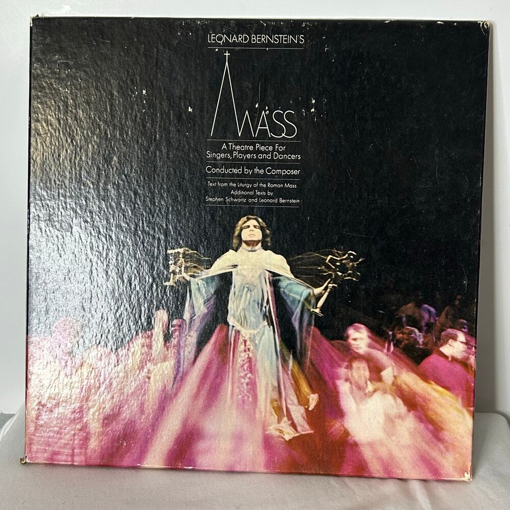 Leonard Bernstein Mass Columbia Masterworks Vinyl Record Box Set With Booklet